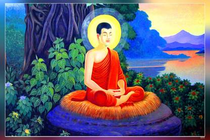 Gautama Buddha Also Known As Siddhārtha Gautama Shakyamuni Buddha An Ascetic Sage Matte Finish Poster Paper Print