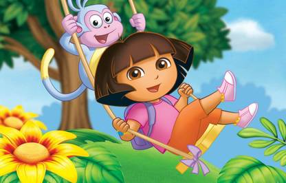 Dora Explora Multicolour Photo Paper Print Poster Photographic Paper Photographic Paper