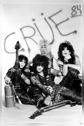 Motley Crue An American Rock Band Nikki Sixx Tommy Lee Vince Neil Mick Mars Matte Finish Poster Paper Print