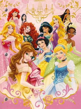 Disney Princess Multicolour Photo Paper Print Poster Photographic Paper Photographic Paper
