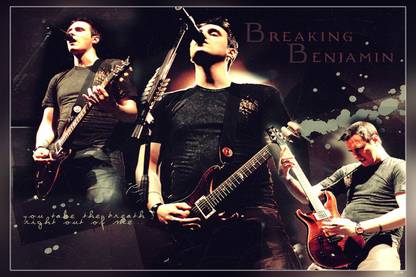 Breaking Benjamin American Rock Band Benjamin Burnley Keith Wallen Aaron Bruch Matte Finish Poster Paper Print