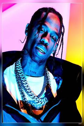 Travis Scott Jacques Berman Webster Ii An American Rapper Singer Songwriter And Record Producer Matte Finish Poster Paper Print