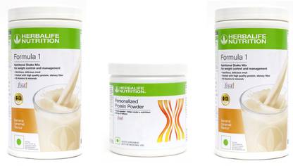 HERBALIFE Formula 1 Shake Banana Caramel Flavor 2 PIECES With Protein Powder 200 Gram Protein Shake