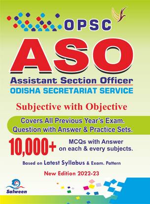 OPSC ASO Assistant Section Officer Book , Subjective With Objective , ASO Previous Papers With Practice Sets With 10000+ MCQs