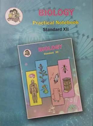 Biology Practical Notebook - Class 12 - English Medium - Maharashtra Board