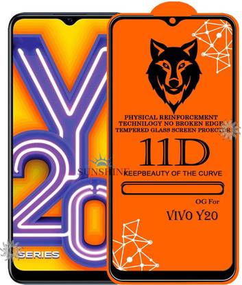 SUNSHINE Tempered Glass Guard for VIVO-Y20 Edge to Edge Tempered Glass
