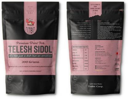 Tit Bit Premium Dried Fish TELESH SIDOL (200 grams) Whole