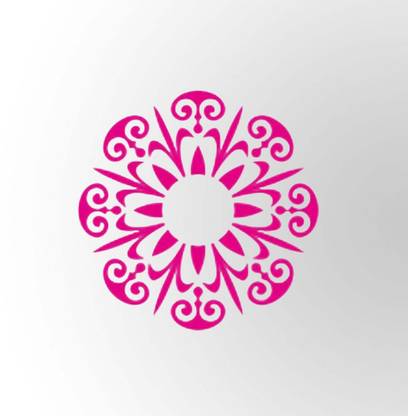 Evolve india Flower Pattern Mandala Design 90024 Circle Stencil