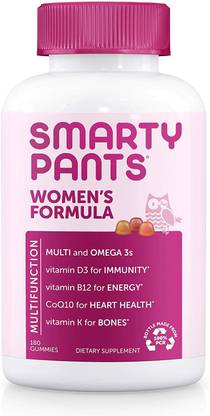 Smarty Pants Women's Formula Gummy Vitamins Omega 3 DHA/EPA Fish Oil, 180 count