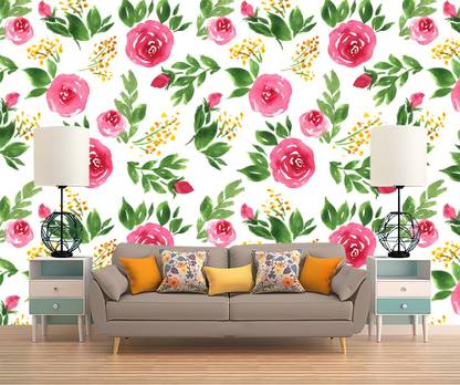 Decorative Production Floral & Botanical Wallpaper Price in India - Buy