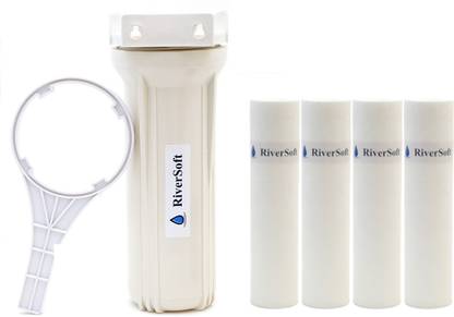 RiverSoft RO prefilter for all purifiers with 4 spun media filter cartridge Media Filter Cartridge