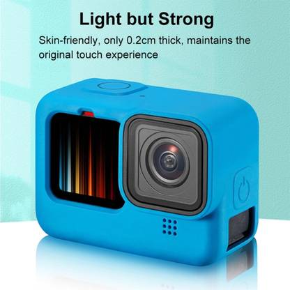 Digicom Silicone Rubber Protective Case for Gopro Hero 10 / GoPro Hero 9 -Blue  Camera Bag