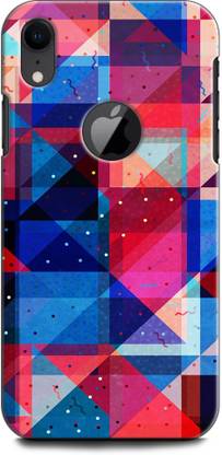 KEYCENT Back Cover for APPLE iPhone XR PLAID, T-SHIRT, COLORFUL, TEXTURE, ABSTRACT, TRIANGLES