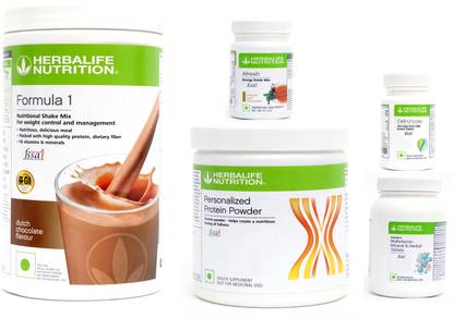 Herbalife Nutrition CHOCOLATE-500 + protein powder-200+TULSI-50 + multivitamin -90+cell u loss -90 Nutrition Drink