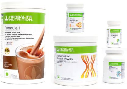 Herbalife Nutrition CHOCOLATE-500 + protein powder-200+PEACH-50 + multivitamin -90+cell u loss -90 Nutrition Drink