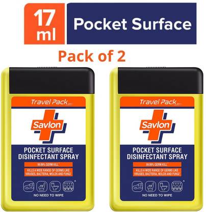 Savlon Pocket Surface Disinfectant Spray On the go Sanitizer Spray Bottle
