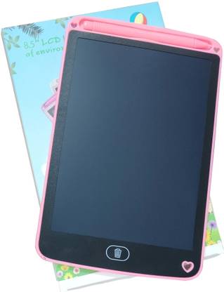 Mahaveer Toys Digital Writing Pad, Scribbling pad with heart shape hook LCD Writing Tablet for Kids, Handwriting Drawing Digital E-Writer tablet, 8.5 x 5.5 inch Graphics Tablet Connectivity - Wireless