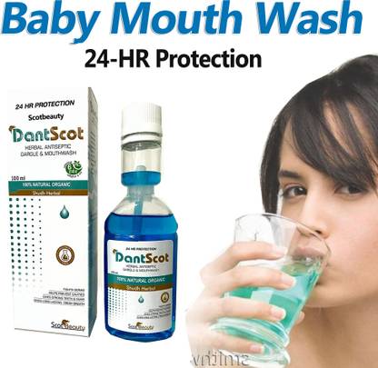 scotbeauty Herbal Antiseptic Gargle & Mothwash Baby Antibacterial Mouthwash - Cool Mint