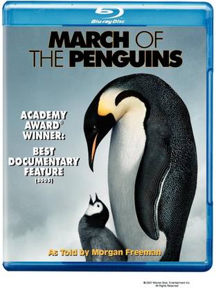 March of the Penguins (Uncut) [Blu-ray] (2005) | Imported from USA | Warner Bros. | 80 min | Region Free | National Geographic Documentary Family | Director: Luc Jacquet | Narrator: Morgan Freeman [Blu-ray]
