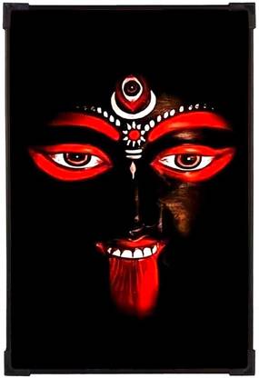 FURNATO Home Decor | UV Coated MDF Board Maa Kali Picture Painting Digital Reprint 9 inch x 6 inch Painting