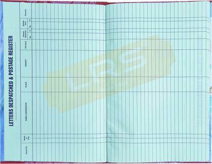 LRS Letter Dispatch Register - 38 Pages - 45 Entries Per Page - 34*21 cm 1-Part Dispatch Register