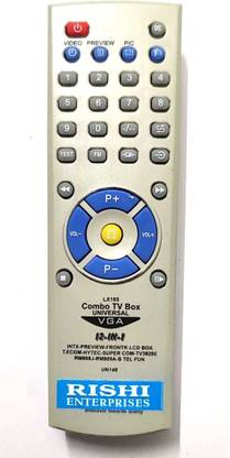 RISHI ENTERPRISES COMPATIBLE FOR  TVV REMOTE 12 IN 1 TV REMOTE TUNER Remote Controller