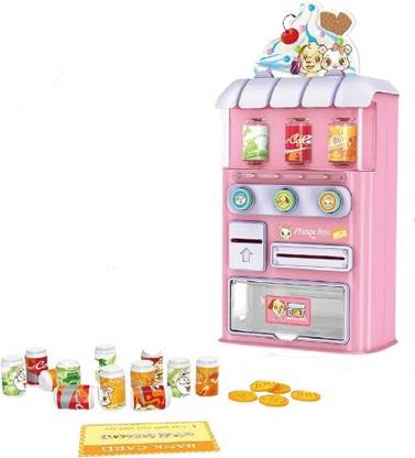 IndusBay Mini Vending Machine Toy Electronic Beverage Drink Machine For Kids Girls