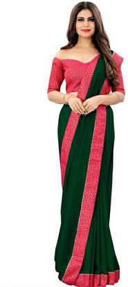 Embellished, Embroidered Fashion Silk Blend, Art Silk Saree