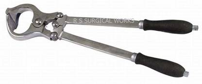 RSSW Burdizzo Castrator For Cattle Burdizzo castration 19 " Veterinary Curved And Angled Dissecting Scissors