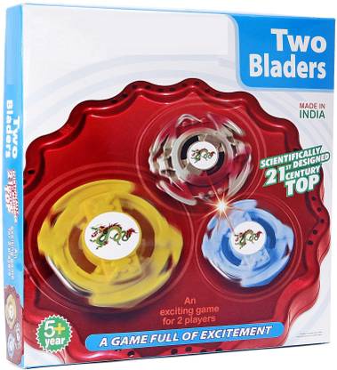 Krypton Two Bladers Bae-Blade with 1 Stadium | 2 Tops | 2 Holders & Rip Cords