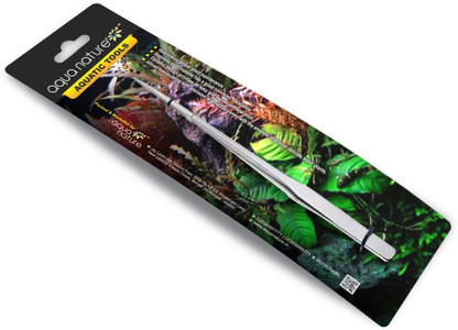 Utoolmart 27cm Stainless Steel Aquarium Plant Tweezers - Straight Tongs For Fish Tank Aquascaping & Feeding