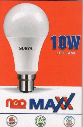 SURYA 10 W Basic Round B22 D LED Bulb