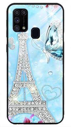 NDCOM Back Cover for Samsung Galaxy M31 Paris Travel Printed Glass Case