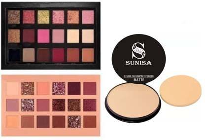 sunisa Eye Shadow Palette and Matte Powder Compact