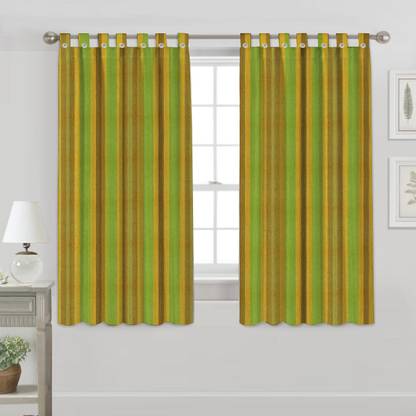 Nissi 148 cm (5 ft) Cotton Room Darkening Window Curtain (Pack Of 2)