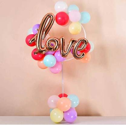 Arihant Hub Solid Balloon Arch Ring Shape Stand Frame Balloon