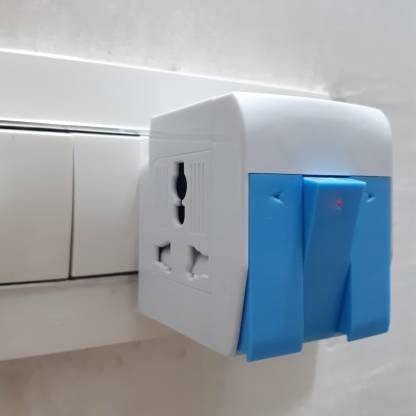 Hiwaga 3-in-1 Universal Travel Adapter Multi-Plug with Individual Switch 10 A Three Pin Socket