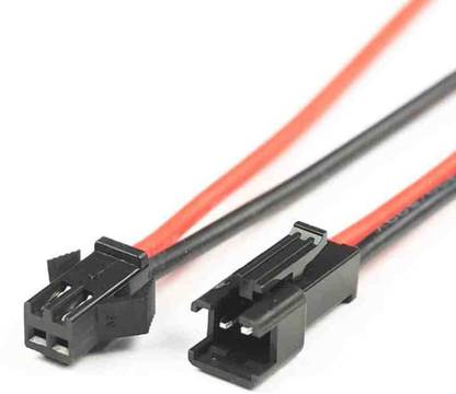 DIYPARTH JST Connector Wire Male and Female 2Pin Locking Type -10 PiCS Power Supply Electronic Hobby Kit