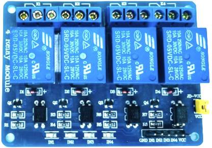 Mechanic37 4 Channel Realy Board 5V , Optocoupler Arduino Compatible Electronic Components Electronic Hobby Kit