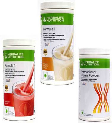 HERBALIFE FORMULA1 STRAWBERRY WITH FORMULA1 BANANA WITH PROTIEN POWDER 400G Nutrition Drink