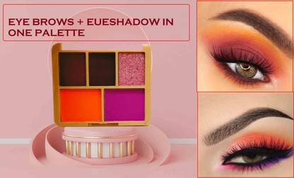 GFSU EYEBROWS & EYESHADOW 2 IN 1 PALETTE MULTICOLOR EYESHADOW PALETTE EYE MAKEUP 10.8 g