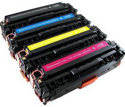 SR CARTRIDGE 318 4 SET COLOR TONER CARTRIDGE /CANNON 318 4 SET COLOR TONER COMPATIBLE Black + Tri Color Combo Pack Ink Toner