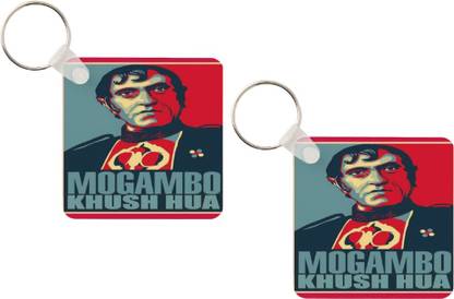 TheWhoop Set of 2 Printed Mogambo Khush Hua Design Key Chain