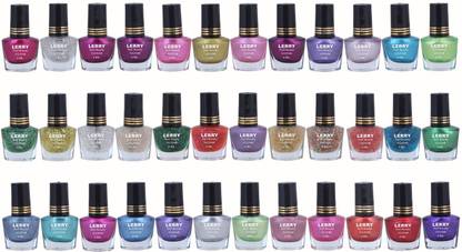 LERRY Posh And Special Metallic Color Set Combo of 36 Pc in Wholesale Price. Multicolor