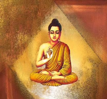 Lord Gautam Buddha Poster Multi Color Photo Paper Print Poster Photographic Paper