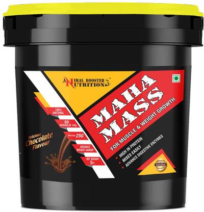 Animal Booster Nutrition Maha Mass Gainer 6kg Weight Gainers/Mass Gainers