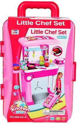 Day By Day LITTLE CHEF 2 IN 1 KITCHEN SET TROLLY