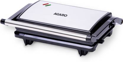 AGARO Deluxe 750 Watts Sandwich/Panini Maker With Non-Stick Grill Plates, Grill