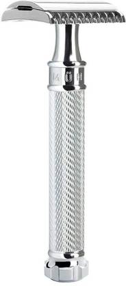 Muhle Traditional R41 Twist Chrome Double Edge Safety Razor (Closed Comb), Men & Women