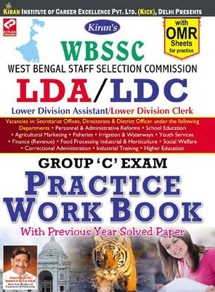 Kiran’s WBSSC LDA/LDC Group C Exam Practice Work Book – English